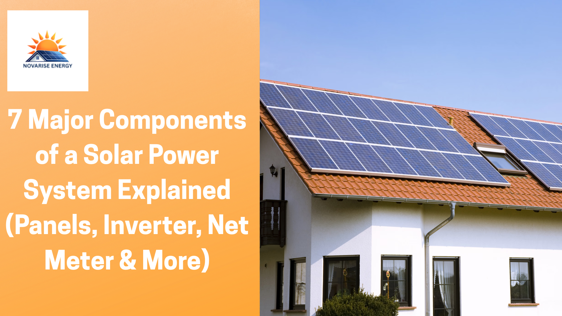 major components of solar power system