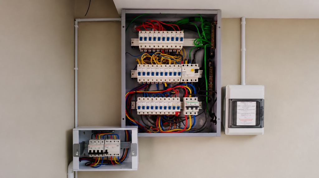 7 Major Components of a Solar Power System Explained AC/DC Cables- solar panel system installation